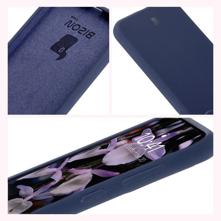 Silikonowe etui Bizon Soft Case do Galaxy A56 5G, ciemnoniebieskie