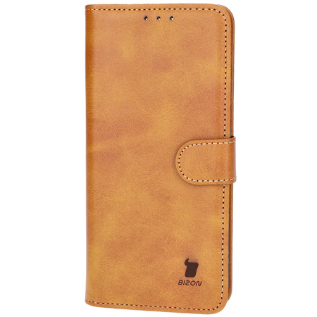 Etui z klapką Bizon Case Pocket do Xiaomi Poco F6 Pro, brązowe
