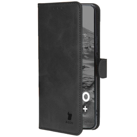 Etui z klapką Bizon Case Pocket do Realme 12 Pro / 12 Pro+, czarne