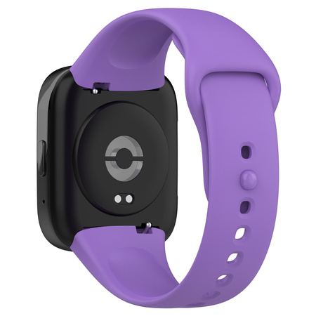 Pasek Bizon Strap Watch Dots do Xiaomi Redmi Watch 3 Active, fioletowy