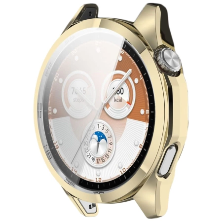 Etui z osłoną ekranu Bizon Case Watch Felipe do Huawei Watch GT6 46 mm, złote