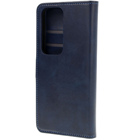 Etui z klapką Bizon Case Pocket do Oppo Reno 12 Pro, granatowe