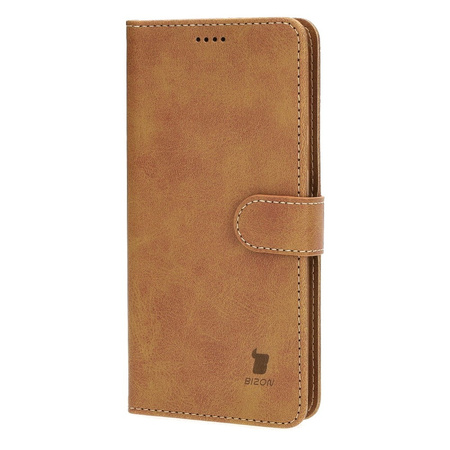 Etui Bizon Case Wallet do Galaxy S23 Plus, jasnobrązowe