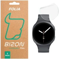 Folia hydrożelowa na ekran Bizon Glass Watch Hydrogel Duo do Galaxy Watch 8 44 mm, 2 sztuki