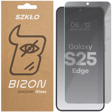 Prywatyzujące szkło hartowane Bizon Glass Clear Shadow do iPhone 16 Pro Max, przyciemniane