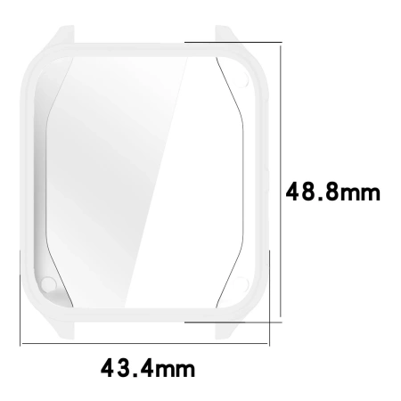 Etui z osłoną ekranu Bizon Case Watch Felipe do Garmin Venu X1, przezroczyste