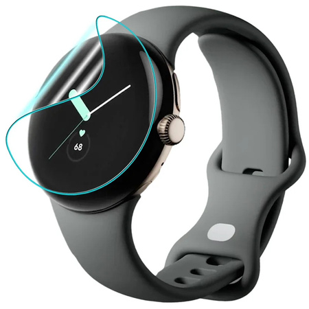 Folia hydrożelowa na ekran Bizon Glass Watch Hydrogel Duo do Google Pixel Watch 3 41 mm, 2 sztuki