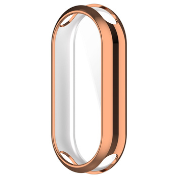 Etui Bizon Case Watch Felipe do Xiaomi Mi Smart Band 8, różowozłote