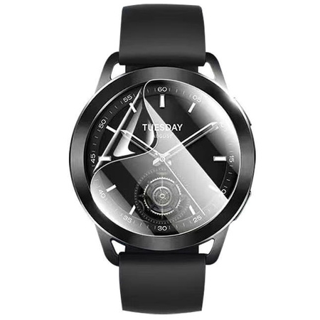Folia hydrożelowa na ekran Bizon Glass Watch Hydrogel Duo do Xiaomi Watch S3 47 mm, 2 sztuki