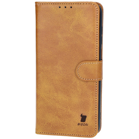 Etui z klapką Bizon Case Pocket do Galaxy M35 5G, brązowe