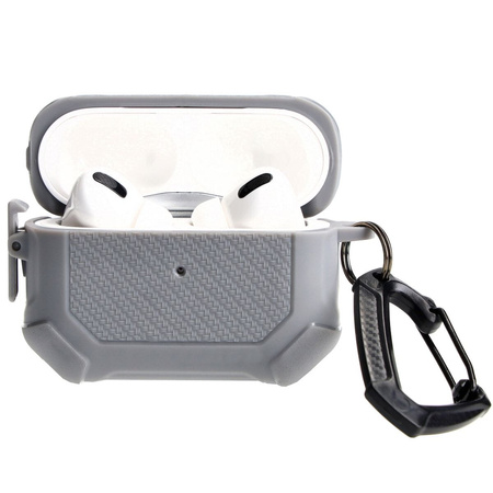 Etui Bizon Case Headphone Armor do Apple Airpods Pro 2, szare