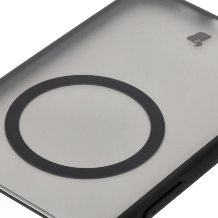 Etui z pierścieniem magnetycznym Bizon Case MatteO do Pixel 10 Pro XL, przydymione-czarne