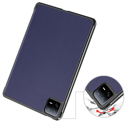 Etui Bizon Case Tab Croc do Xiaomi Pad 6 / Pad 6 Pro, granatowe