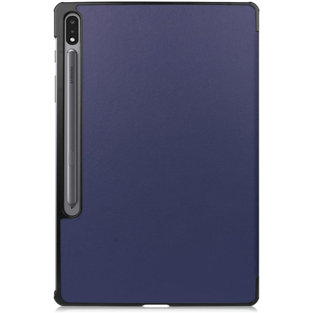 Etui Bizon Case Tab Croc do Galaxy Tab S8 Plus / S7 Plus, granatowe