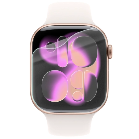 Folia hydrożelowa na ekran Bizon Glass Watch Hydrogel do Apple Watch 10 46mm, 2 sztuki