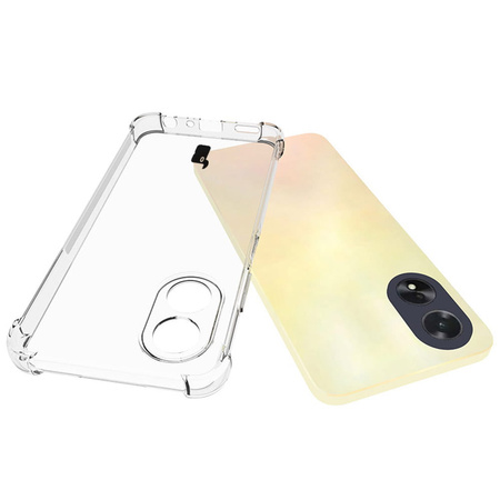 Etui + 2x szkło Bizon Case Clear Pack do Oppo A38 4G, przezroczyste