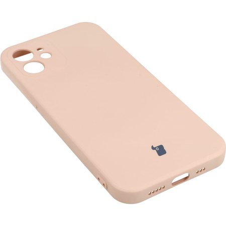 Etui Bizon Case Silicone do iPhone 12, jasnoróżowe