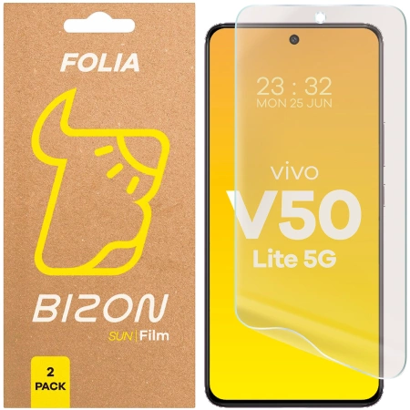 Folia matowa Bizon Glass Film Sun Duo do Vivo V50 Lite 5G, 2 sztuki