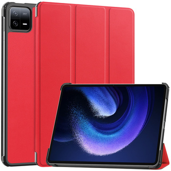 Etui Bizon Case Tab Croc do Xiaomi Pad 6 / Pad 6 Pro, czerwone