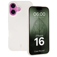 Etui z recyklingu Bizon Case ReLeaf do iPhone 16, białe