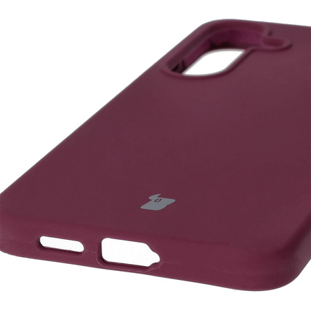 Silikonowe etui Bizon Soft Case do Galaxy S25 Plus, ciemnofioletowe