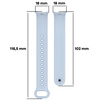 Silikonowy pasek Bizon Strap Watch Silicone do Xiaomi Smart Band 9 / 9 NFC / 8, jasnoniebieski