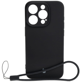 Etui Bizon Case Silicone do Apple iPhone 15 Pro, czarne