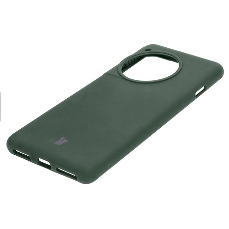 Silikonowe etui Bizon Soft Case do OnePlus 12R, ciemnozielone