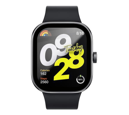 Szkło hybrydowe Bizon Glass Watch Edge Hybrid dla Redmi Watch 4, czarne