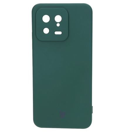 Etui Bizon Case Silicone Sq do Xiaomi 13, ciemnozielone