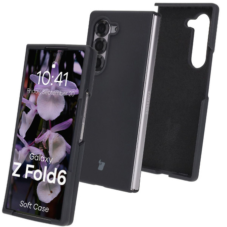 Silikonowe etui Bizon Soft Case do Galaxy Z Fold6, czarne