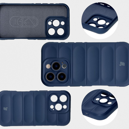 Pancerne etui Bizon Case Tur do iPhone 16 Pro Max, granatowe