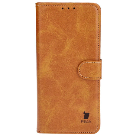 Etui z klapką Bizon Case Pocket do Motorola Moto G54 5G/G54 Power, brązowe