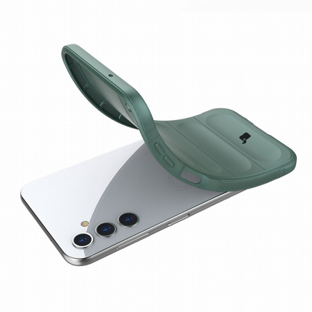 Pancerne etui Bizon Case Tur do Galaxy A14 4G / 5G, ciemnozielone