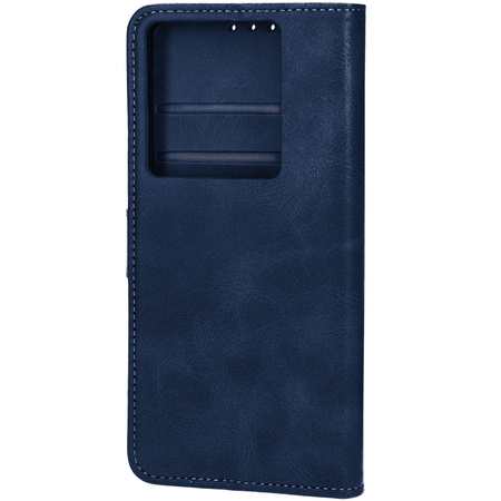 Etui z klapką Bizon Case Pocket do Motorola Edge 50 Ultra, granatowe