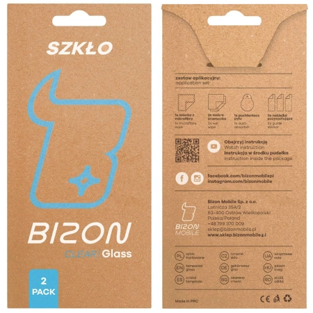 Szkło hartowane Bizon Glass Clear Duo do iPhone 11 Pro / Xs, 2 sztuki