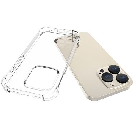 Elastyczne etui Bizon Case Salpa do iPhone 15 Pro, przezroczyste