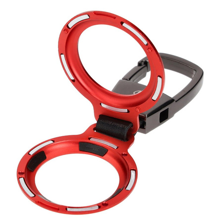 Etui Bizon Case Locator Magnetic do Apple AirTag, czerwone