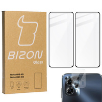 2x Szkło + szybka na aparat BIZON Edge 2 do Moto G13/G23 4G