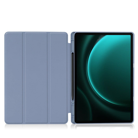 Etui Bizon Case Tab Lizard do Galaxy Tab S9 FE Plus, lawendowe
