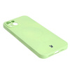Etui silikonowe z pierścieniem magnetycznym Bizon Case Silicone Magnetic do iPhone 14 Plus, jasnozielone