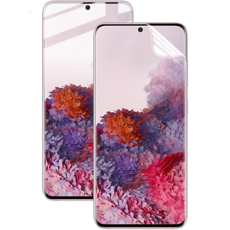 Folia hydrożelowa na ekran Bizon Glass Hydrogel Front Duo do Galaxy S20, 2 sztuki