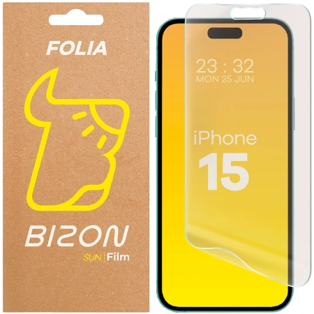 Folia matowa Bizon Glass Film Sun do iPhone 15, 1 sztuka