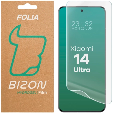 Folia hydrożelowa na ekran Bizon Glass Hydrogel Front do Xiaomi 14 Ultra, 1 sztuka