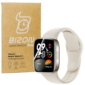 Folia hydrożelowa na ekran Bizon Glass Watch Hydrogel Duo do Xiaomi Redmi Watch 3, 2 sztuki