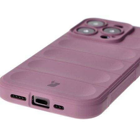 Pancerne etui Bizon Case Tur do iPhone 15 Pro, jasnofioletowe