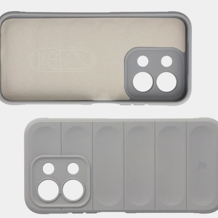 Pancerne etui Bizon Case Tur do Xiaomi Redmi 15C 4G / 5G / POCO C85 4G, jasnoszare