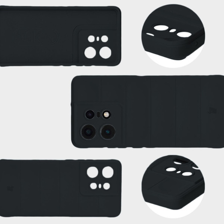 Pancerne etui Bizon Case Tur do Motorola Edge 50 Pro, czarne