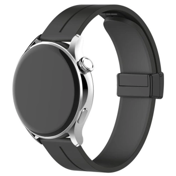 Silikonowy pasek Bizon Strap Watch Silicone 22 mm do smartwatcha, lawendowy