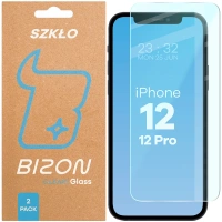 Szkło hartowane Bizon Glass Clear Duo do iPhone 12 / 12 Pro, 2 sztuki